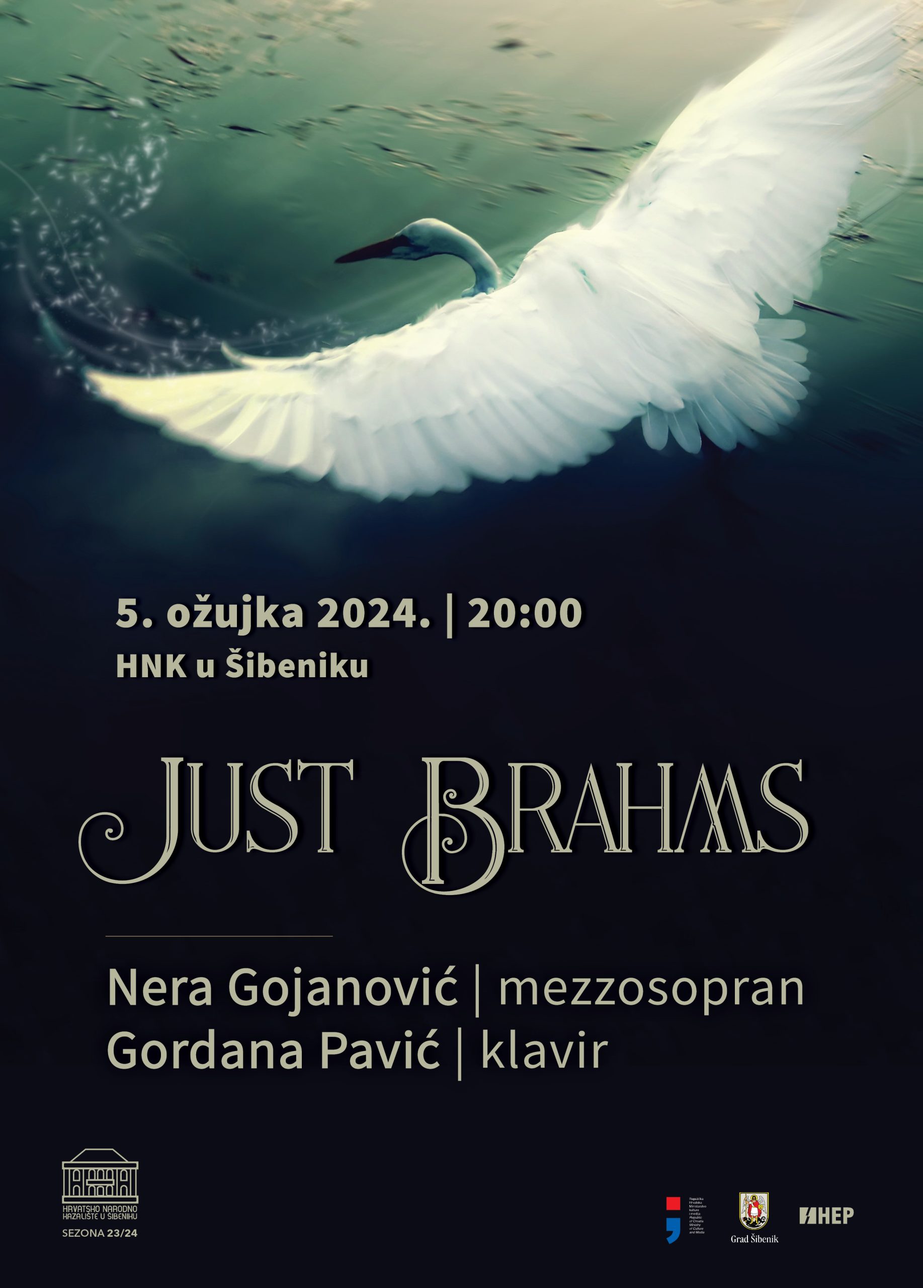 plakat koncert Just Brahms